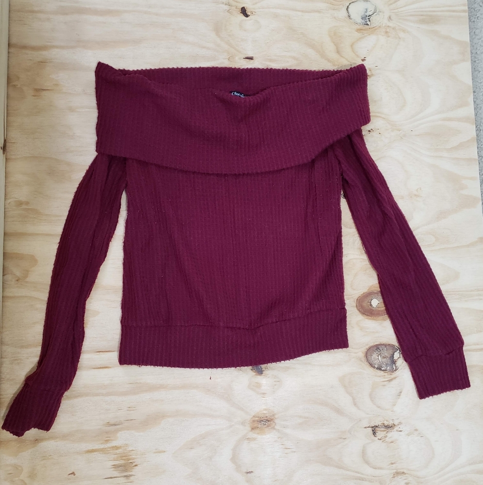 Off-shoulder Sweater